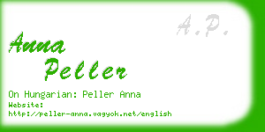 anna peller business card